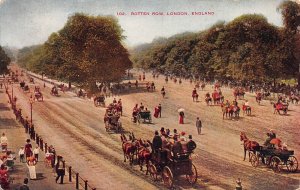 Rotten Row, London, England, Great Britain, early postcard, unused