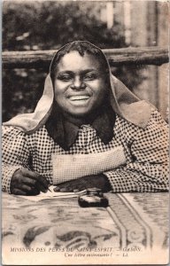 Missions of East Africa Gabon Native Lady Vintage Postcard 05.29