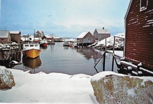 Winter Time Peggy's Cove Nova Scotia Halifax Canada 4 by 6