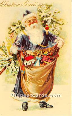 Santa Claus Christmas Reproduction Unused 