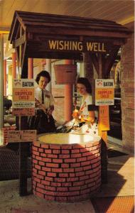 SOUTH OF THE BORER SC NC~WISHING WELL~CRIPPLED CHILDREN HOSPITAL POSTCARD 1960s