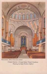 U.S. Naval Academy Chapel Interior View Postcard 2R4-412