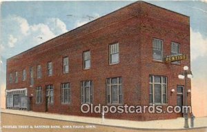 Peoples Trust and Savings Bank Iowa Falls, Iowa, USA  Bank Postcard