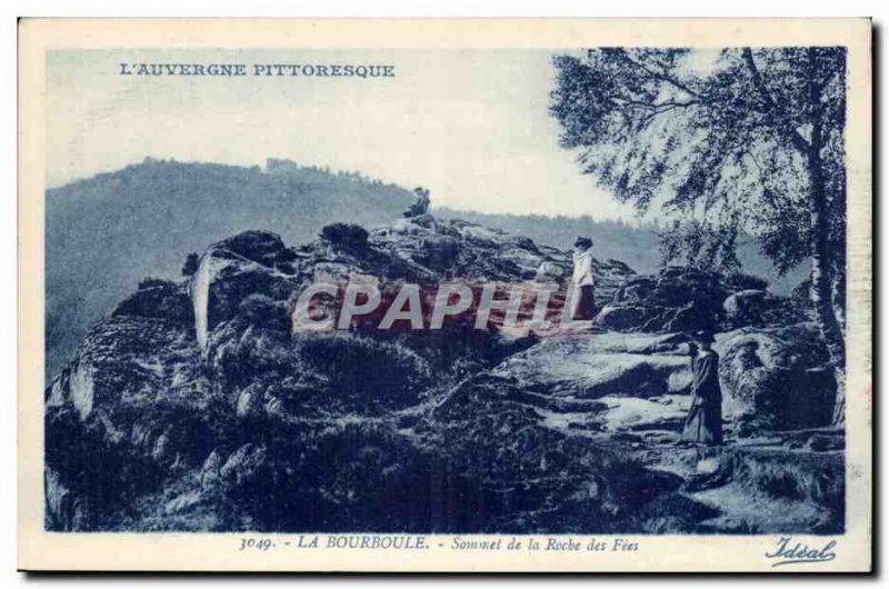 La Bourboule - Summit Roche des Fees - Old Postcard