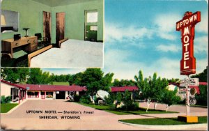 Sheridan Wyoming~Vintage Postcard~ Uptown Motel KB10