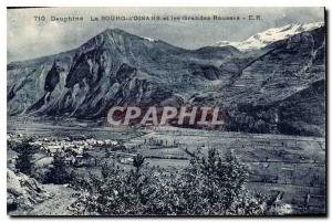 Old Postcard Dauphine Bourg d'Oisans and the Grandes Rousses