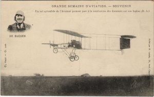 PC GDE SEMAINE D'AVIATION BIPLAN O.A. PAR DE BAEDER AVIATION (a24288)