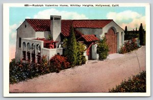 Hollywood California~Whitley Heights~Latin Lover Rudolph Valentino Home~1920s