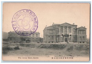 c1910's The Army Store Dairen WWI Russio Japan War China Antique Postcard