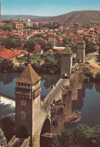 BF13980 cahors lot le pont valentre  france front/back image