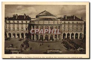 Old Postcard Rennes Theater