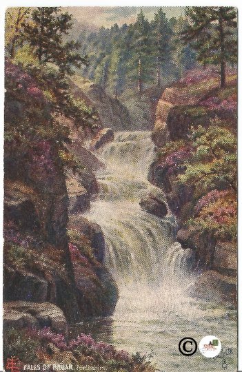 Falls of Bruar Perthshire Raphael Tuck & Sons Oilette Beatiful Perthshire Tuck