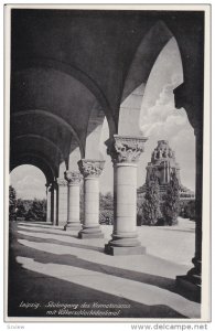 Saulengang Des Krematoriums Mit Volkerschlachtdenkmal, LEIPZIG (Saxony), Germ...