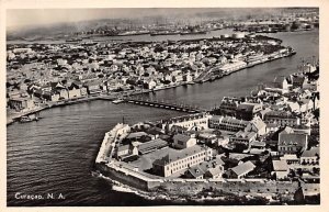 Bird's Eye View of Willemstad's Harbour Curacao, Netherlands Antilles Unused 