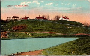 Gallows Hill, Salem, Mass Vintage Postcard KE12
