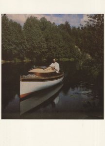 Leonid Andreyev Self Portrait On Sevva Boat 1910 Russia Postcard