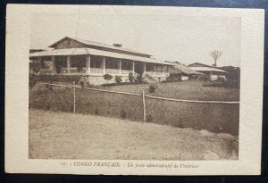 Mint French Congo Real Picture Postcard RPPC Post Office View