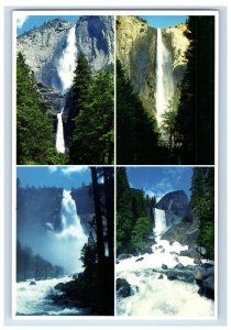 Vintage The Falls Of Yosemite National Park, California. Postcard 7GE