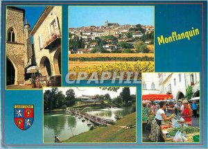 Postcard Modern (Lot et Garonne) Monflanquin