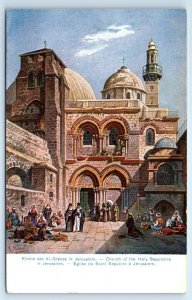 JERUSALEM Church of The Holy Sepulchre ISRAEL Postcard