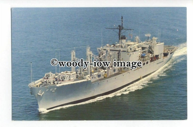 na4548 - American Navy Stores Ship - USS Sylvania (AFS-2) - postcard