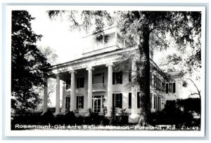 c1950's Rosemount Old Ante Bellum Mansion View Forkland AL RPPC Photo Postcard