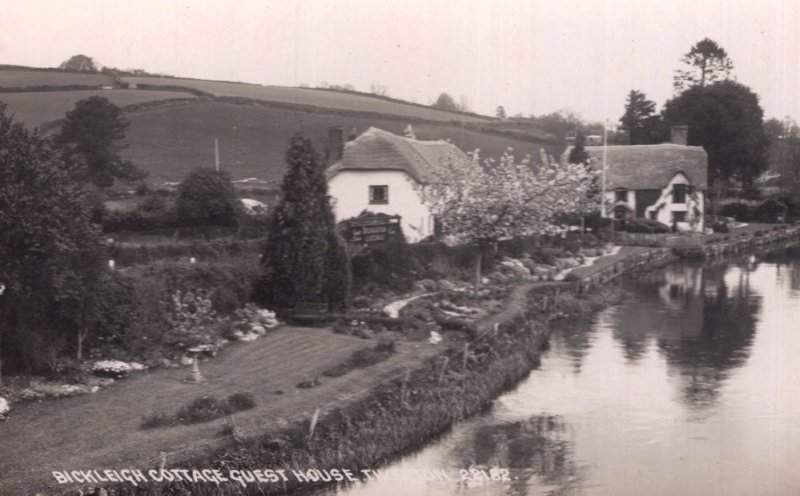 Bickleigh Cottage Guest House Devon Real Photo PB Postcard