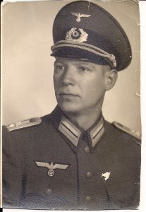 RPPC WWII German Soldier Portrait, Uniform, Insignia, Wehrmacht, Germany