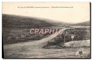 Old Postcard Cote du Poivre and road Louvemont