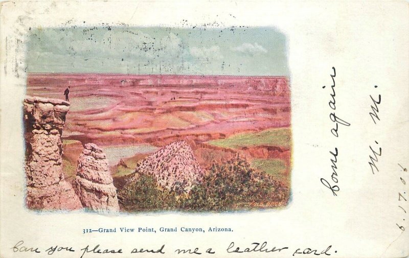 Postcard Arizona Grand Canyon Grand Canyon Point undiivided 23-6579