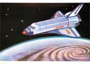 Spacecraft Columbia postcard