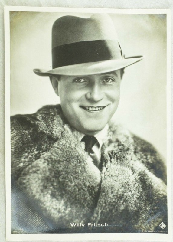 1930's RPPC Willy Fritsch Movie Star Ross Verlag Dutch Real Photo Postcard 4P107
