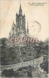 Old Postcard Montmorency Saint Martin Church