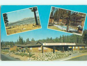 Unused Pre-1980 FRIENDSHIP INN MOTEL & POOL South Lake Tahoe CA u5931@