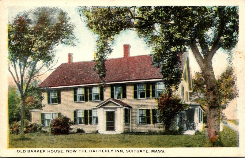 Massachusetts Scituate Old Barker House Now The Hatherly Inn