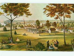 Vintage Postcard Mt Vernon From the North painting 1861 Virginia  # 1160