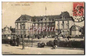 Troyes Old Postcard La Prefecture