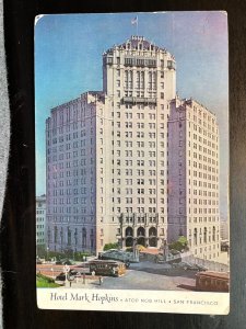 Vintage Postcard 1951 Hotel Mark Hopkins, Nob Hill, San Francisco, California CA