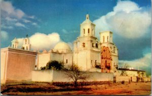 Vtg 1950s Mission San Xavier Del Bac Tucson Arizona AZ Unused Postcard