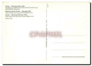 Modern Postcard Furka Oberalp Railway Train Push Pull with motor coach BDeh 4...