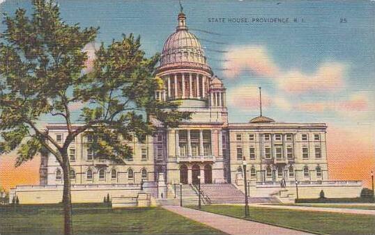 Rhode Island Providence State House1937