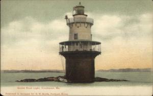 Vinalhaven ME Goose Rock Lighthouse c1910 Postcard