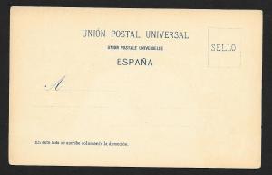 SPAIN Stamps on Postcard Unused c1905