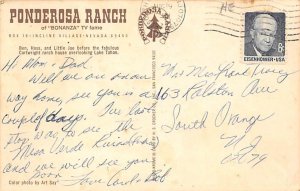 Ponderosa Ranch of Bonanza Tv Fame Unused 