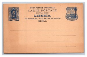 Vintage Early 1900s Private Mailing Postal Card Liberian Blue Unsigned Unposted