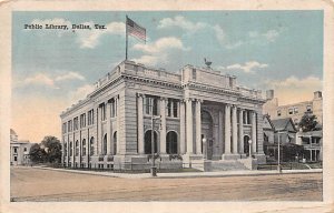 Public Library Dallas TX USA Postcard