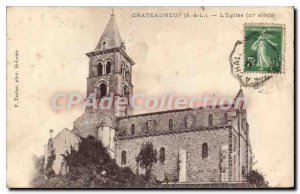 Postcard Chateauneuf Old Church