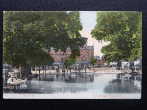 London STREATHAM COMMON The Pond c1905 Postcard by Streatham News Agency