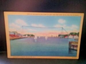 Postcard Port of Rochester Building Left & NY Naval Militia to the Right. Z1