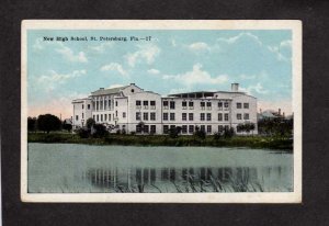 FL New High School St Saint Petersburg Florida Postcard